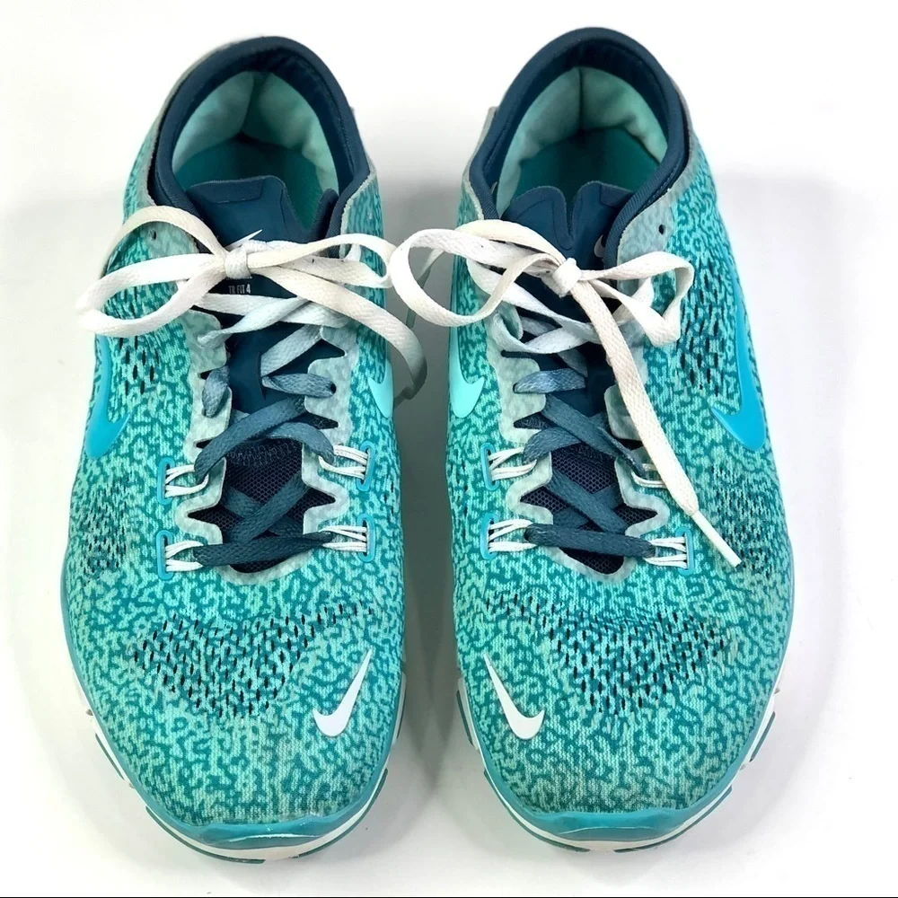 Nike Free TR Fit 4 blue running shoes women’s 8